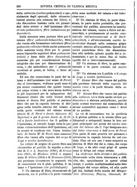 Rivista critica di clinica medica