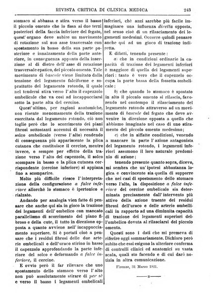 Rivista critica di clinica medica