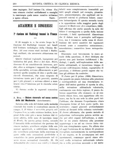 Rivista critica di clinica medica