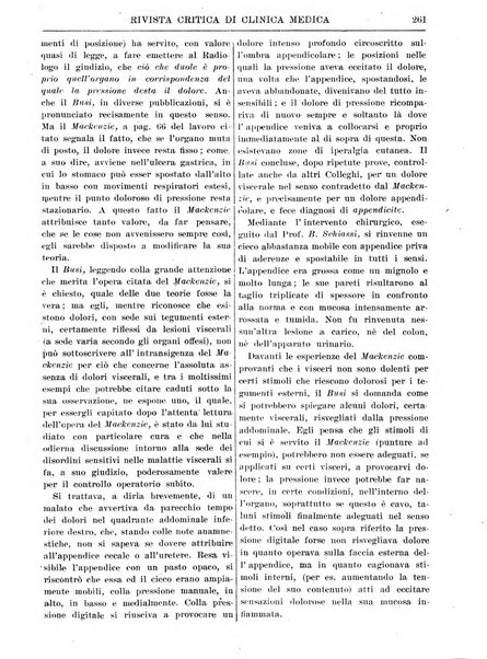 Rivista critica di clinica medica