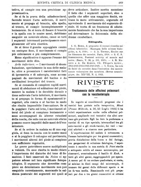 Rivista critica di clinica medica