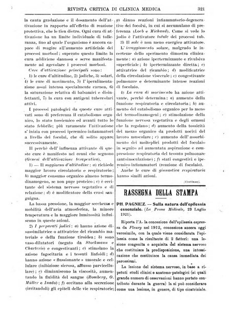 Rivista critica di clinica medica