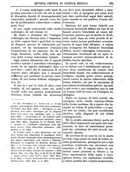 Rivista critica di clinica medica