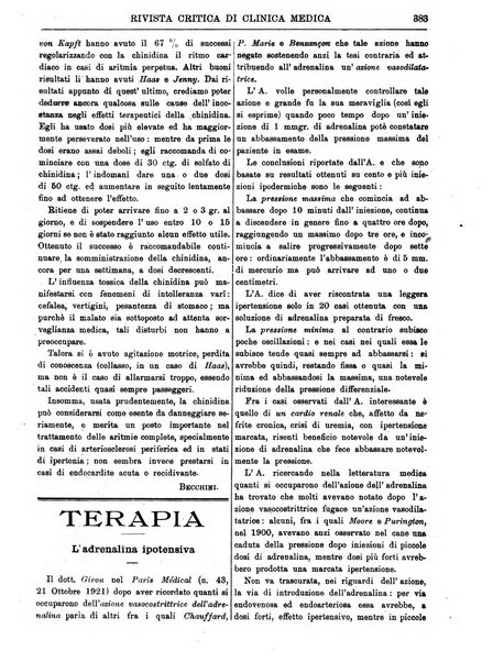 Rivista critica di clinica medica