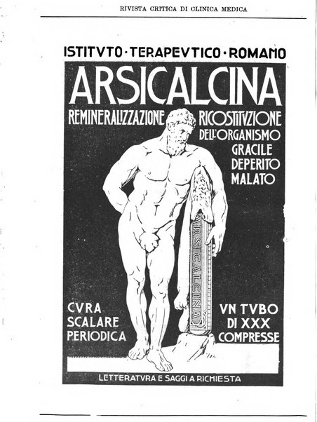 Rivista critica di clinica medica