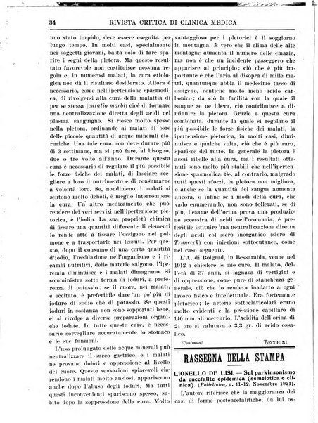 Rivista critica di clinica medica