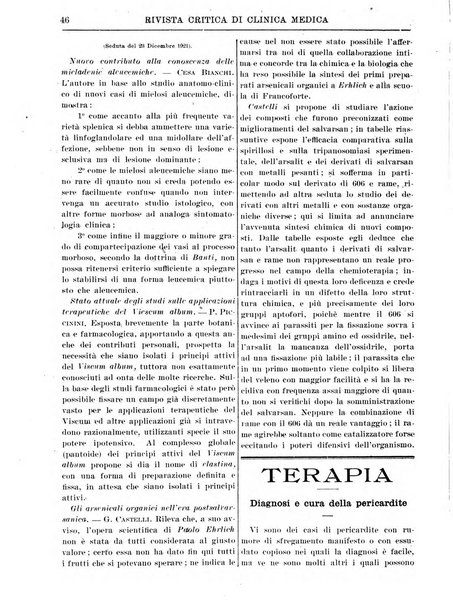 Rivista critica di clinica medica