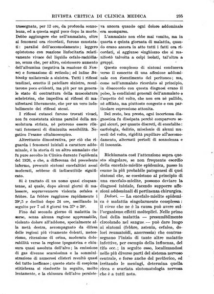 Rivista critica di clinica medica