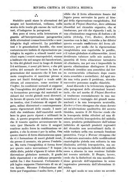 Rivista critica di clinica medica