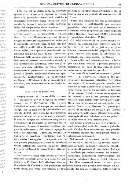 Rivista critica di clinica medica