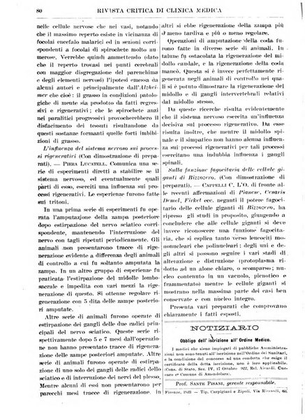 Rivista critica di clinica medica