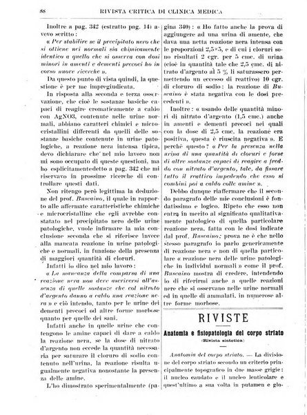 Rivista critica di clinica medica