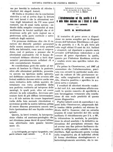 Rivista critica di clinica medica