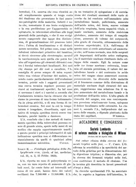 Rivista critica di clinica medica