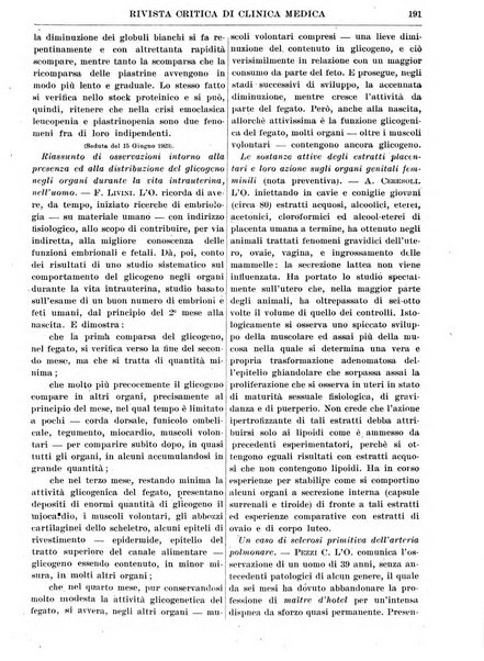 Rivista critica di clinica medica