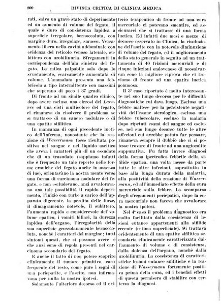 Rivista critica di clinica medica