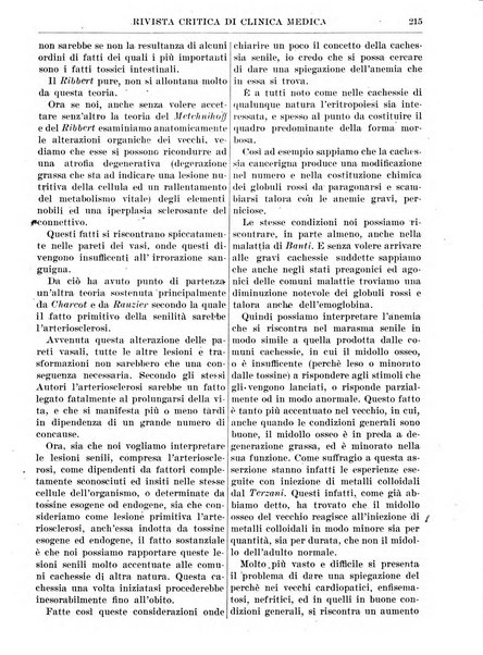 Rivista critica di clinica medica