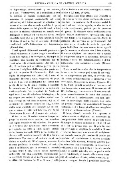 Rivista critica di clinica medica