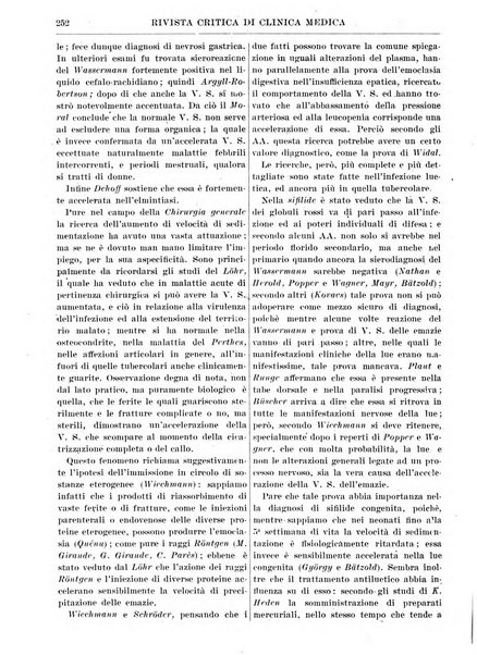 Rivista critica di clinica medica