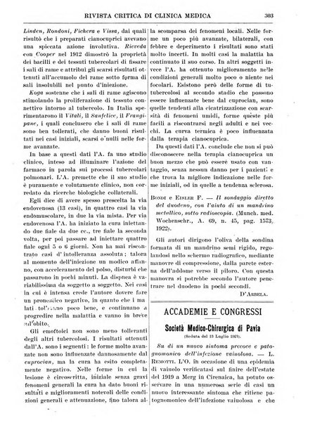 Rivista critica di clinica medica