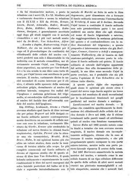 Rivista critica di clinica medica