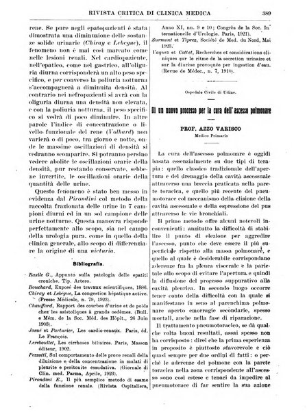 Rivista critica di clinica medica