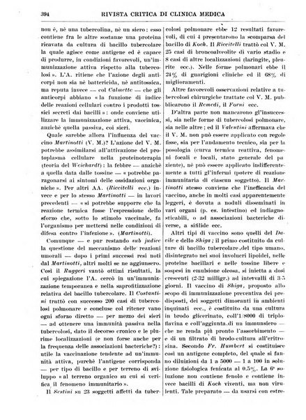 Rivista critica di clinica medica