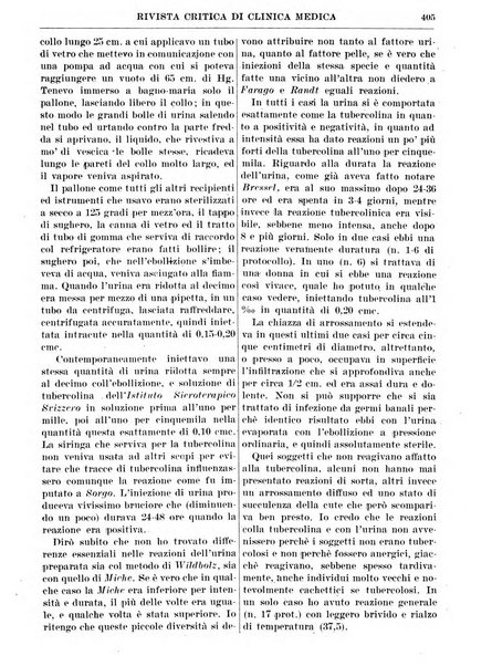 Rivista critica di clinica medica