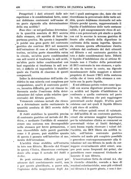 Rivista critica di clinica medica