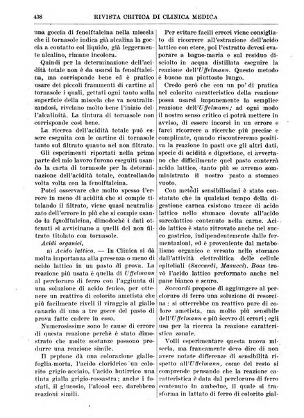 Rivista critica di clinica medica