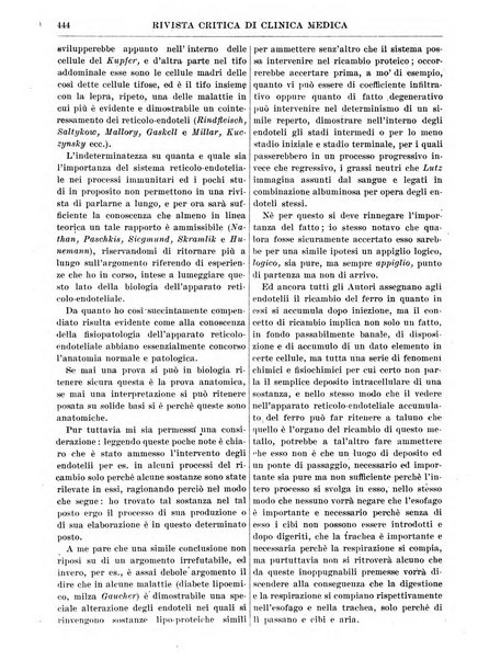 Rivista critica di clinica medica