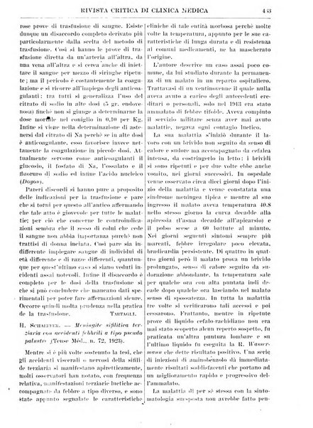 Rivista critica di clinica medica