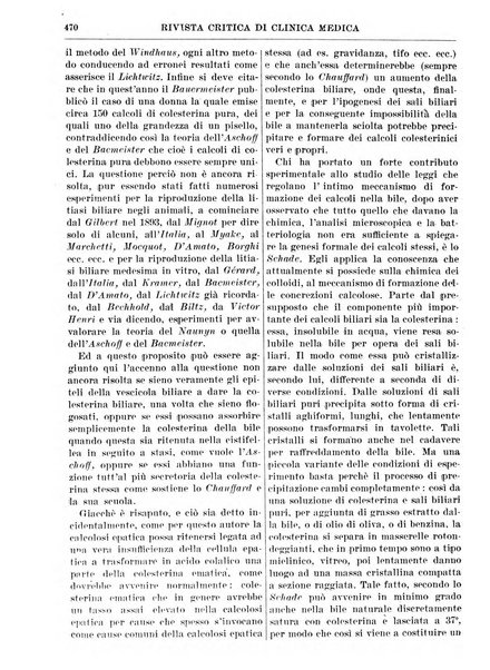 Rivista critica di clinica medica