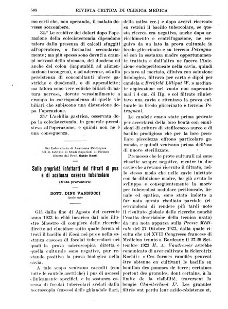 Rivista critica di clinica medica