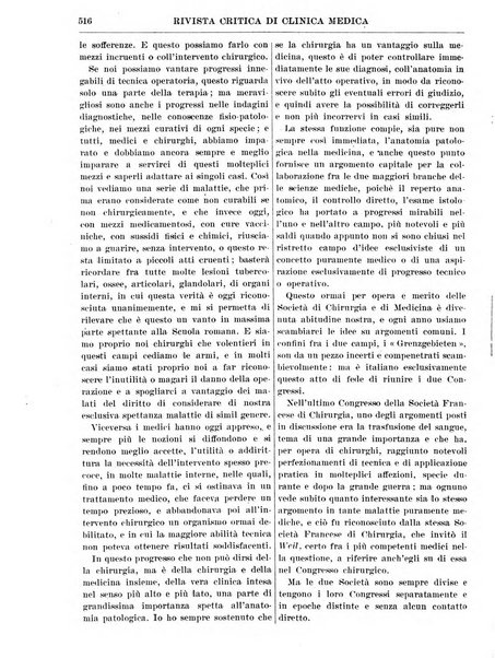 Rivista critica di clinica medica