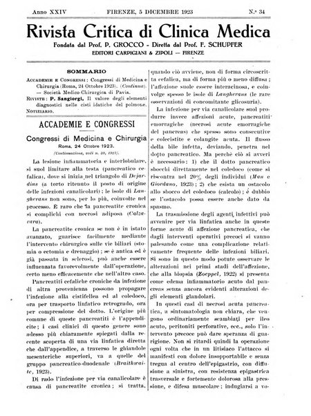 Rivista critica di clinica medica