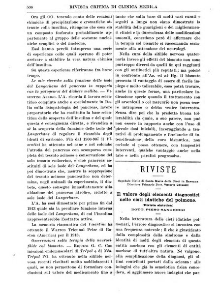 Rivista critica di clinica medica