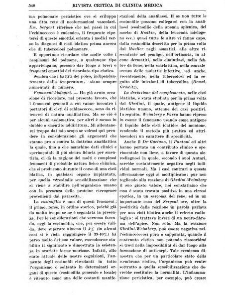 Rivista critica di clinica medica