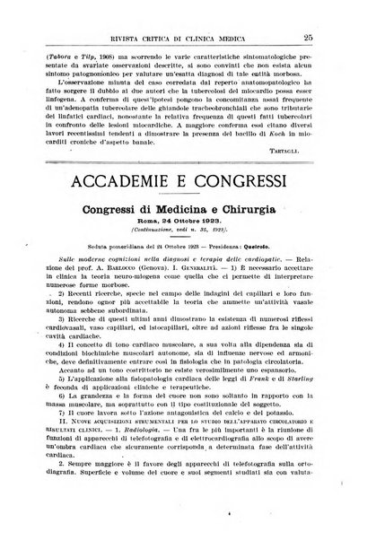 Rivista critica di clinica medica