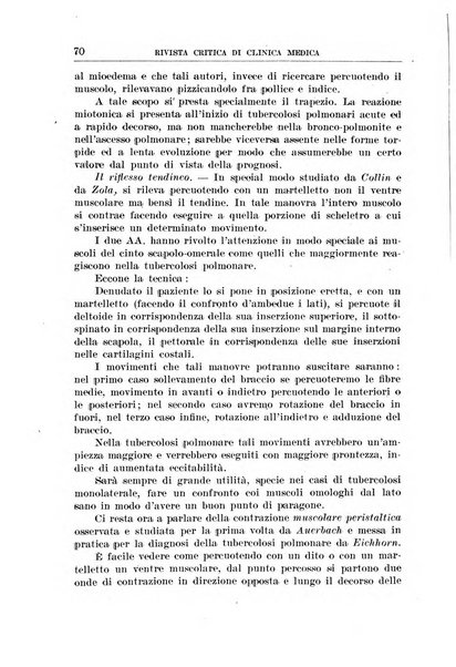 Rivista critica di clinica medica