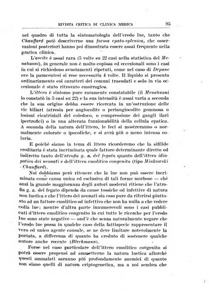 Rivista critica di clinica medica