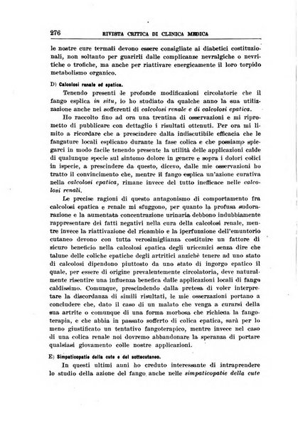 Rivista critica di clinica medica