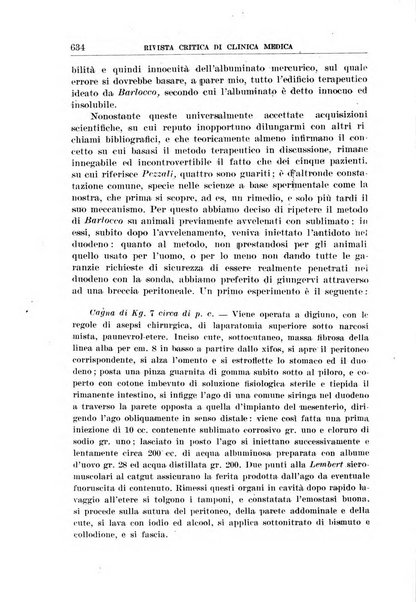 Rivista critica di clinica medica