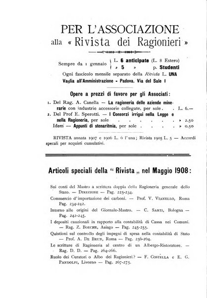 Rivista dei ragionieri organo ufficiale per l'Accademia dei ragionieri in Padova