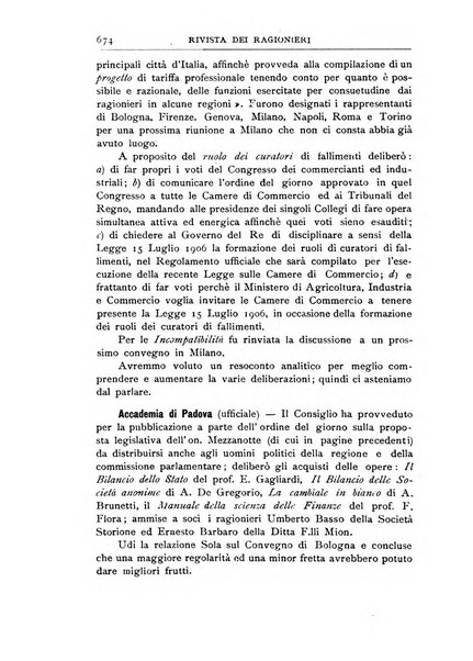 Rivista dei ragionieri organo ufficiale per l'Accademia dei ragionieri in Padova