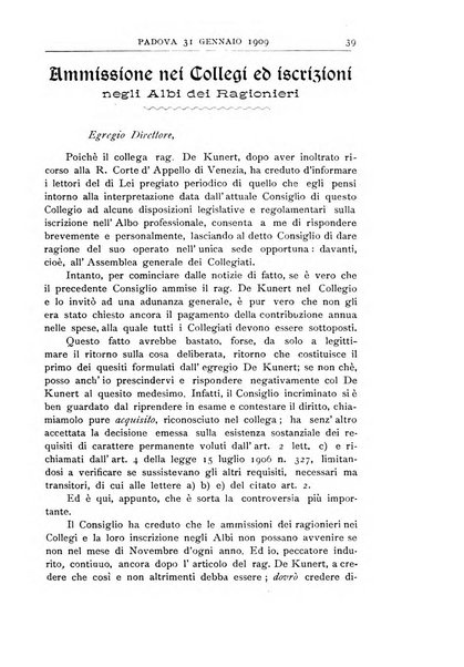 Rivista dei ragionieri organo ufficiale per l'Accademia dei ragionieri in Padova