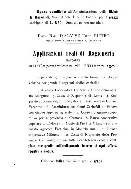 Rivista dei ragionieri organo ufficiale per l'Accademia dei ragionieri in Padova