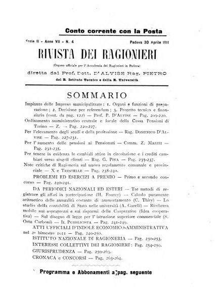 Rivista dei ragionieri organo ufficiale per l'Accademia dei ragionieri in Padova