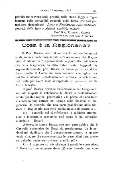 Rivista dei ragionieri organo ufficiale per l'Accademia dei ragionieri in Padova