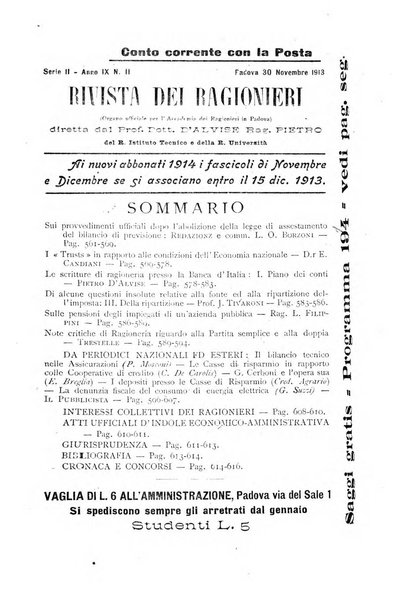 Rivista dei ragionieri organo ufficiale per l'Accademia dei ragionieri in Padova